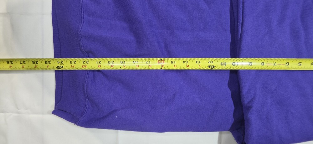 Hanes EcoSmart Men's Crewneck Sweatshirt Size Med Purple Pullover Sku 0412 - Picture 5 of 5